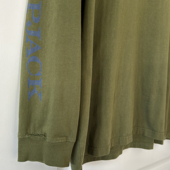 Southern Tide SKIPJACK Logo Olive Green Long Sleeve Tee XL - Picture 4 of 9